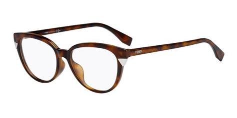 Fendi FF 0141/F Asian Fit MQL Eyeglasses in Tortoiseshell 